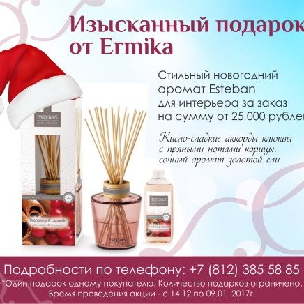 Ermika дарит изысканный аромат для интерьера